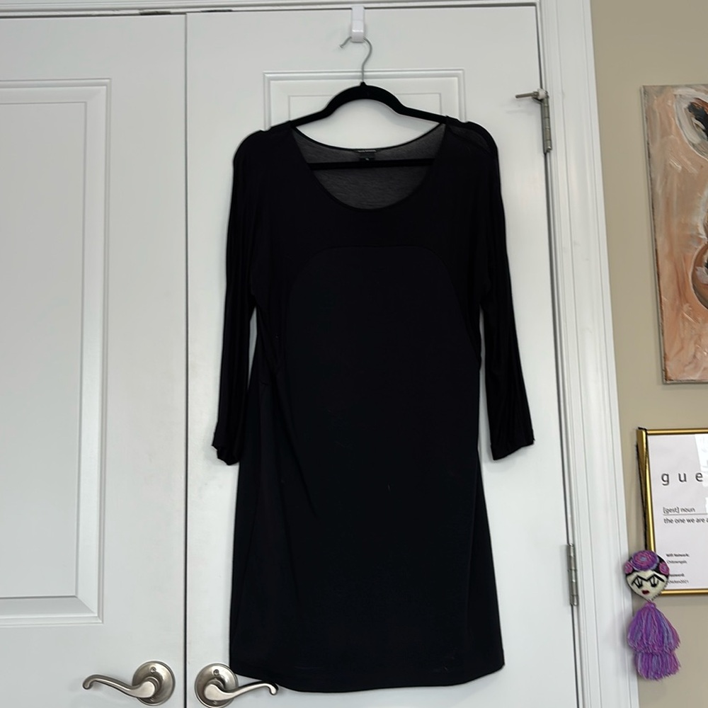 Club Monaco Long Sleeve Dress with Sheer Sleves